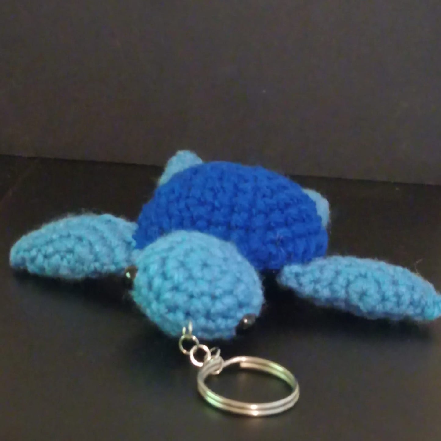 Crocheted Turtle Keychain