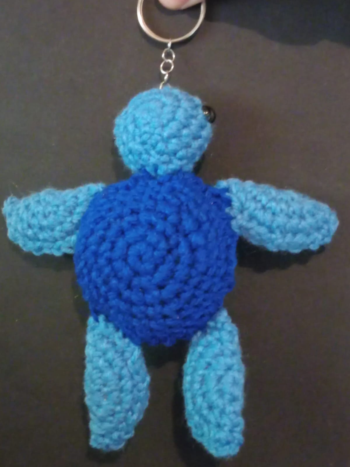 Crocheted Turtle Keychain